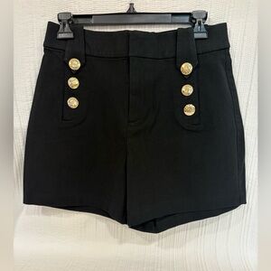PARRISH HIGH RISE SHORT Black NWOT Size 6